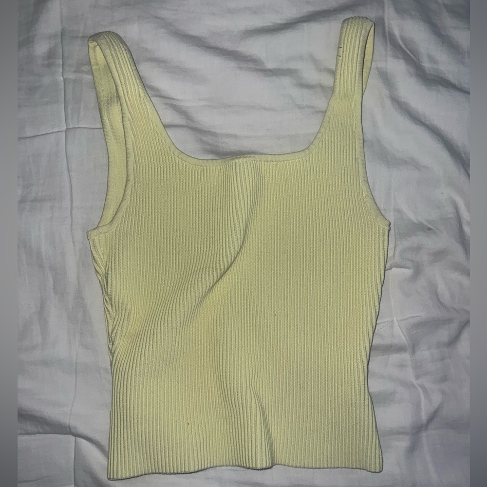 Aritzia Babaton Sculpt Knit Squareneck Tank